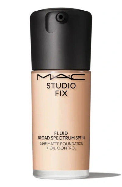 Shop Mac Cosmetics Studio Fix Fluid Spf 15 24hr Matte Foundation + Oil Control In Nc12