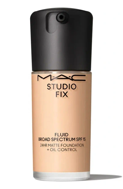 Shop Mac Cosmetics Studio Fix Fluid Spf 15 24hr Matte Foundation + Oil Control In Nc16