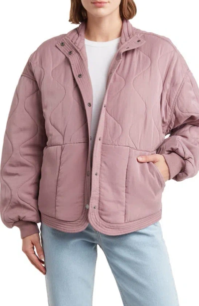 Shop Blanknyc Quilted Jacket In Wisteria
