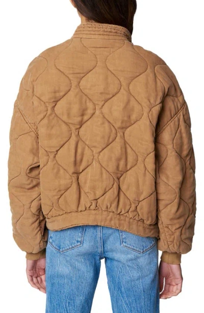 Shop Blanknyc Quilted Jacket In Chai Tea