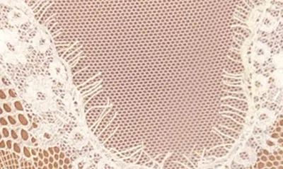 Mapalé Mapale Mesh & Lace Underwire Teddy In Ivory