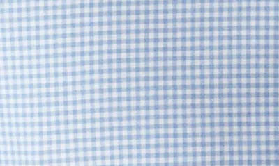Shop Eton Slim Fit Check Stretch Cotton & Lyocell Shirt In Lt/ Pastel Blue