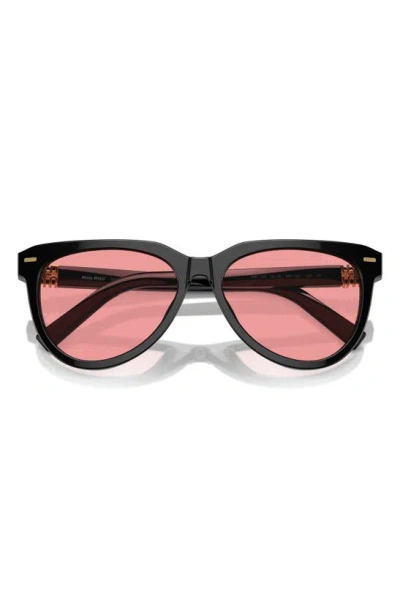 Miu Miu 0mu 12zs 16k1d0 Black Sunglasses In Black