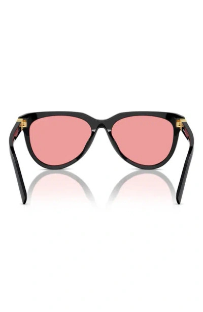 Miu Miu 0mu 12zs 16k1d0 Black Sunglasses In Black