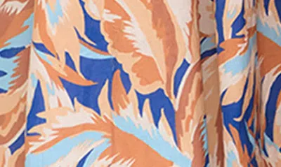 Artesands Areca Cea Verdi Cover-up Wrap Dress In Blue