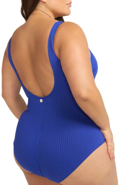 Shop Artesands Fermata Renoir One-piece Swimsuit In Blue