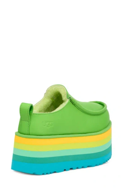 Ugg Sandal With Platform In Green Multi