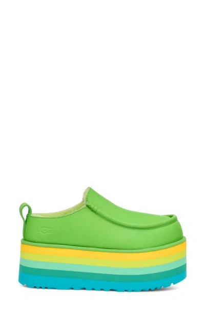 Ugg Sandal With Platform In Green Multi