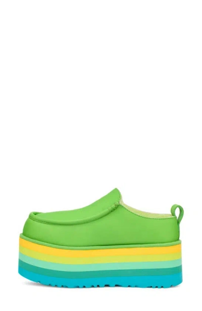 Ugg Sandal With Platform In Green Multi