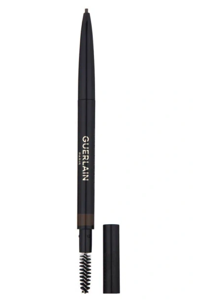 Shop Guerlain Brow G Eyebrow Pencil In Dark Brown
