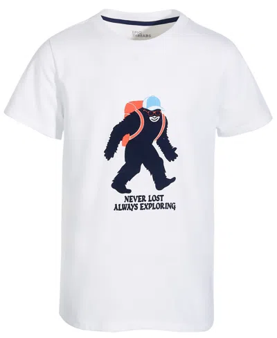 Shop Epic Threads Big Boys Never Lost Always Exploring Graphic T-shirt, Created For Macy's In Bright White
