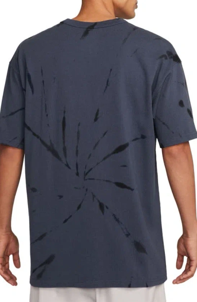 Shop Nike Sportswear Premium Essentials Tie Dye T-shirt In Thunder Blue