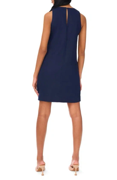 Halogen Sleeveless Linen Blend A-line Dress In Classic Navy