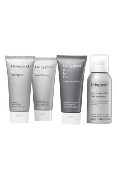 Shop Living Proof Volume, Shine + Texture 4-piece Hair Care Trial Kit
