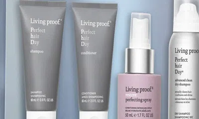 Shop Living Proof Hydrate, Detangle + Extend 4-piece Hair Care Trial Kit