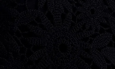 Shop Ted Baker Katrnn Sleeveless Cotton Crochet Top In Black