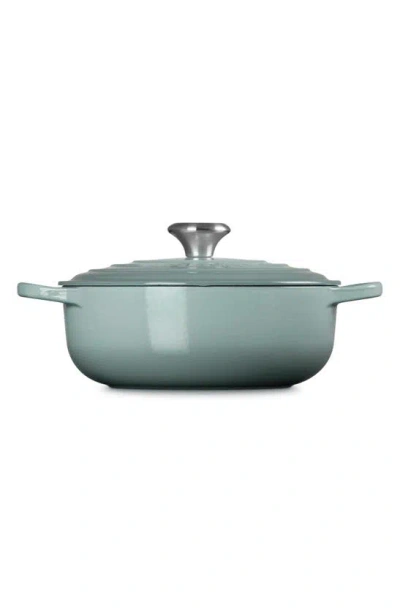 Le Creuset Signature 3.5-quart Sauteuse Oven In Sea Salt