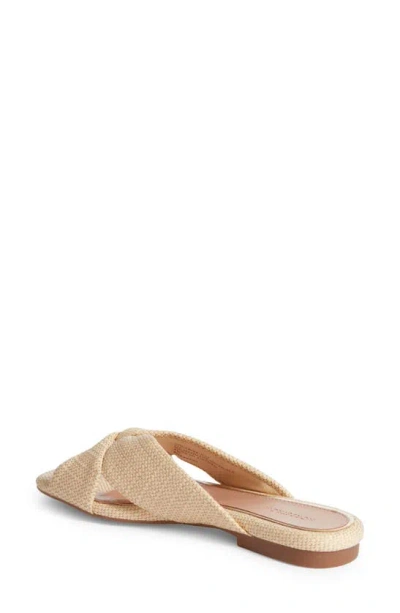 Nordstrom Cerise Slide Sandal In Natural Raffia