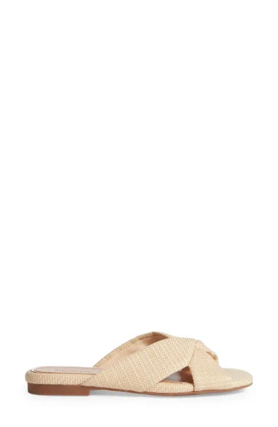 Nordstrom Cerise Slide Sandal In Natural Raffia