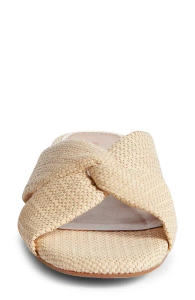 Nordstrom Cerise Slide Sandal In Natural Raffia