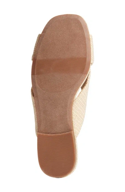 Nordstrom Cerise Slide Sandal In Natural Raffia