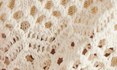 Steve Madden Avana Crochet Cardigan In Natural