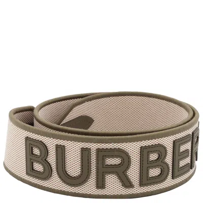 Shop Burberry Pocket Bag Logo Strap In Dkseaweedg/dkfgreen