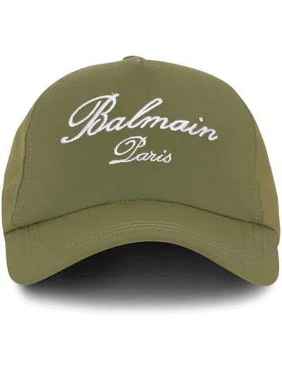 Shop Balmain Hats In Brown