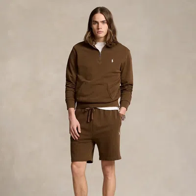 Shop Ralph Lauren 6.5-inch Loopback Fleece Short In Pale Russet