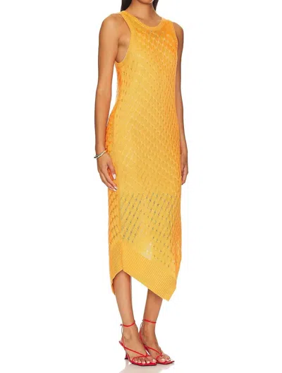 Shop 525 America Charlotte Dresss In Sorbet In Yellow