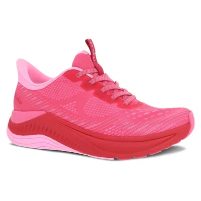 Shop Dansko Women's Peony Walking Sneaker In Hot Pink Mesh