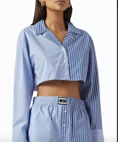 Shop Solid & Striped The Rosalie Top In Azure French Blue