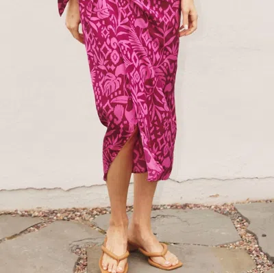Shop Dress Forum Boysenberry Midi Skirt In Purple In Red