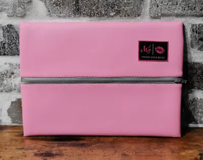 Shop Makeup Junkie Medium Bag In Pale Pink