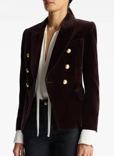 Shop A.l.c Chelsea Jacket In Chocolate Plum In Red