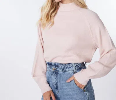 Shop Esqualo Cable Raglan Sweater In Sepia Rose In Pink