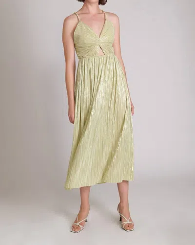 Shop Sabina Musayev Lucca Dress In Lime In Yellow
