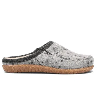 Shop Taos Women's Wooltastic Slippers In Grey Speckled In Silver