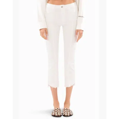 Shop Siwy Hemingway Mid Rise Slim Straight Jean In Love Spell In White