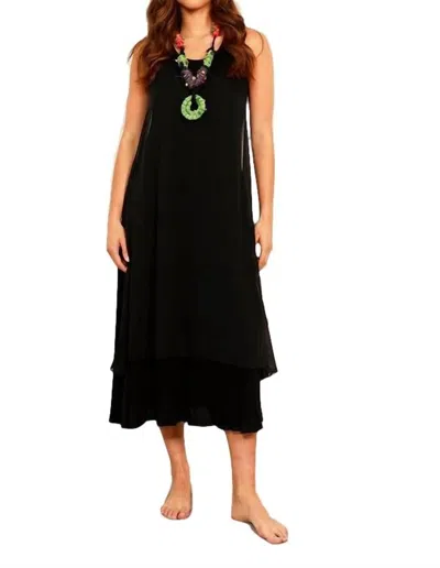 Shop Angel Sheer Detail Maxi Dress In Black Multi