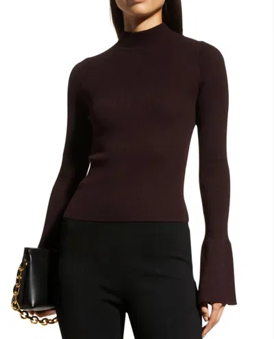 Shop A.l.c Devin Sweater In Chocolate In Black