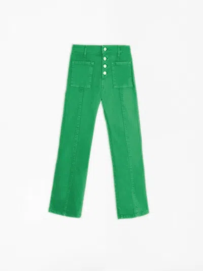 Shop Vilagallo Alexander Trouser In Green Lex