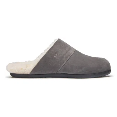 Shop Vionic Men's Alfons Orthotic Comfort Slipper - Medium Width In Charcoal In Grey