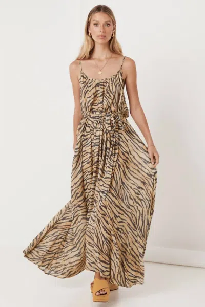 Shop Spell Banksia Strappy Maxi Dress In Animale In Yellow