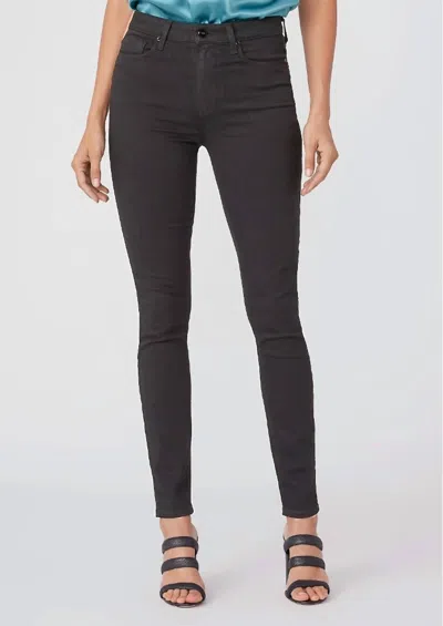 Shop Paige Margot Super High Rise Skinny Jeans In Black Willow