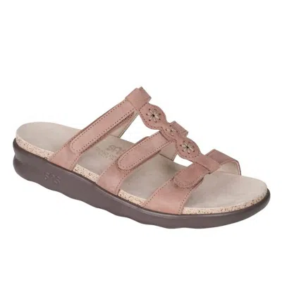 Shop Sas Naples Sandal - Medium In Praline In Brown