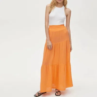 Shop Michael Stars Sandy Skirt In Marmalade In Orange