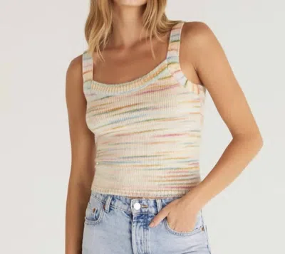 Shop Z Supply Ingrid Marled Sweater Tank In Off White In Multi