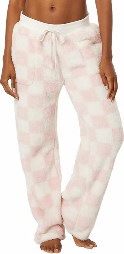 Shop Pj Salvage Let's Get Cozy Pants In Pink Clay
