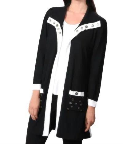 Shop Angel Color-blocked Cutout Vest In Black/white